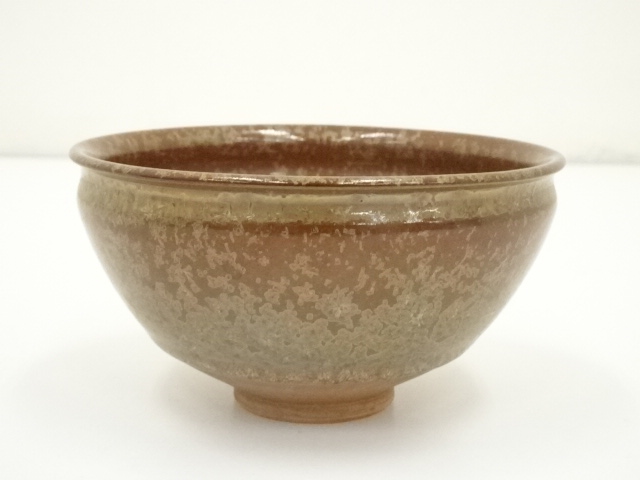 泉窯 加藤藤山造 結晶釉天目茶碗（共箱）：リサイクル・アンティーク